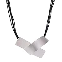 Short Black Leather Cord Necklace with Dazzling Silver Metal Cross Pendant – Effortlessly Stylish, Perfect for Casual Chill and Formal Thrill!