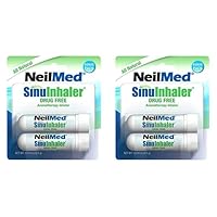NeilMed SinuInhaler Natural Non Medicated Aromatherapy Inhaler (Bonus Pack) (Pack of 2)