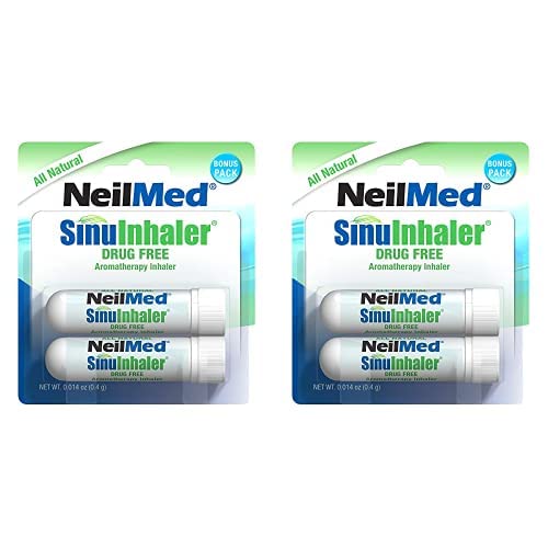 NeilMed SinuInhaler Natural Non Medicated Aromatherapy Inhaler (Bonus Pack) (Pack of 2)