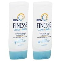 Finesse Hypoallergenic Conditioner, For Dry / Color Treated Hair, 10 oz ( 2 Pack)