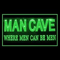 230140 Where Men can Be Men Funny Quotes Man Cave Display LED Light Sign