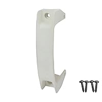 D&D TECHNOLOGIES LL3GHWT Gate Handle, Reversible for Right or Left Handing, Side-Fixing Legs Provide Easy Alignment & Added Strength, for Any Square Post Gate