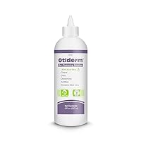 Otiderm Ear Cleansing Solution with Aloe Vera for Dogs & Cats, Anti-Irritant Formula with Neutral pH and Aloe Vera, Deodorize & Gently Clean - 8 fl oz