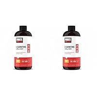 L Carnitine Supplement, Liquid L-Carnitine 3000 mg to Help Turn Fat Into Energy, Support Muscle Recovery, and Boost Cellular Energy, Maximum Strength, Non-GMO, Orange Flavor, 16 Oz.