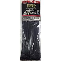 5-9494 11.8-Inch Cable Ties, Standard Duty, Ultraviolet Black, 100-Pack