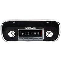 1967-1973 Ford Mustang 300 watt USA-740 AM FM Car Stereo/Radio with built-in Bluetooth, AUX Inputs, Color Change LCD Digital Display