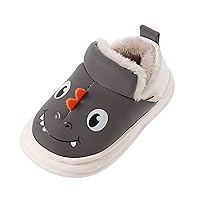 Owl Slippers Boys Children Cotton Slippers Boys Cartoon Smlie Dinosaur Bag With Cotton Shoes Toddler Slippers Size 7