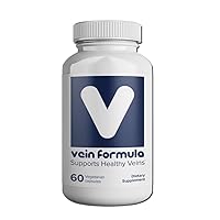 VITASUPPORTMD Vein Formula - 60 capsules, 2 month supply, Supports Normal Venous Function for Varicose Veins, Edema, Restless Leg Syndrome, Venous Insufficiency, Skin Changes, Stasis Dermatitis