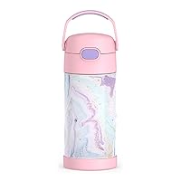 THERMOS FUNTAINER Water Bottle with Straw - 12 Ounce, Dreamy - Kids Stainless Steel Vacuum Insulated Water Bottle with Lid