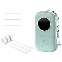 Memoking D30 Label Maker with 3 Rolls of White 14x40mm/0.55x1.57inch D30 Labels for Home, Office and Business