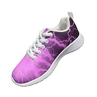 Children's Casual Shoes Fashion 3D Lightning-Printed Shoes Round Head Flat Heel Loose Comfortable Walking Travel Sneakers Accept Customization