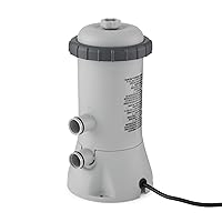INTEX C530 Krystal Clear Cartridge Filter Pump for Above Ground Pools: 530 GPH Pump Flow Rate – Improved Circulation and Filtration – Easy Installation – Improved Water Clarity – Easy-to-Clean