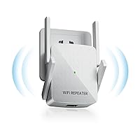 WiFi Extender Signal Booster, Internet Wireless Repeater for Home Coverage up to 10000sq.ft and 35 Devices, 1000Mbps WiFi Booster with Ethernet Port, Dual Band 2.4G/5G, 4 Antennas