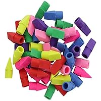 Painting Classroom Pencil Erasers Top Caps Eraser Toppers Student Correction Supplies(10Pcs) Nice