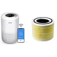 Air Purifier and Replacement Filter Bundle for Home Bedroom, Smart WiFi Alexa Control, Covers up to 915 Sq.Foot