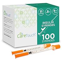 Care Touch CTIS315 Insulin Syringe, 31 Gauge, 5/16