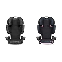 Evenflo GoTime LX Booster Car Seat and High Back Booster Car Seat Bundle for Kids 40-120 lbs, 44-57 in.