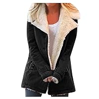 Coat For Womens Fashion Petite Black Shacket Women Women'S Fleece Jackets & Coats Coat Jacket Women Woman Winter Coat Plus Size plus size summer tops for women clearance things for 20 cents