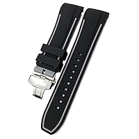 23mm 24mm Premium Quality Rubber Silicone Watchbands Soft Watch Strap Special For T035617 T035627 T035 Bracelets