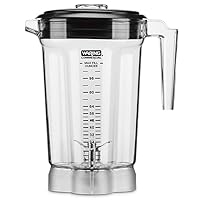 Waring Commercial CAC170 1 Gallon Container Complete with Blade and Lid for CB 15 Series. Container is Stackable for Convenient Space Saving Storage,Clear, oz Capacity