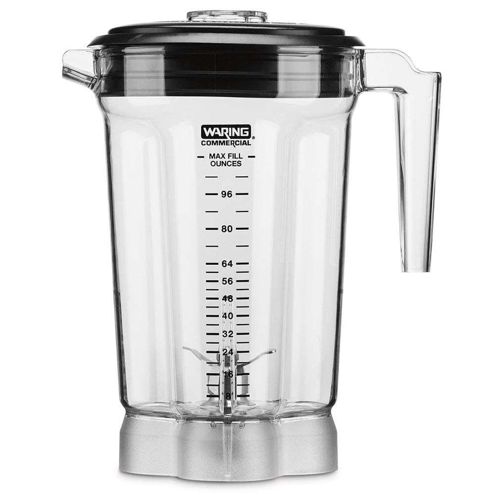 Waring Commercial CAC170 1 Gallon Container Complete with Blade and Lid for CB 15 Series. Container is Stackable for Convenient Space Saving Storage,Clear