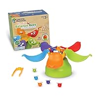 Learning Resources Blooming Balance Bees Fine Motor Sorting Set, Preschool Learning Activities for Ages 3+, Montessori Toys for Kids