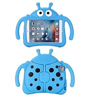 Kids Case for Apple iPad Mini 5/4/3/2/1 7.9 inch Only, Kids Proof Lightweight EVA Foam Stand Cover for iPad Mini, Mini 5 (2019), Mini 4, iPad Mini 3rd Generation, Mini 2 Tablet - Ladybug, Blue