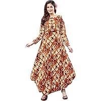 Designer Long Partywear Embroidered Kurti Top/Evening Gown Indian