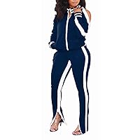 TOPONSKY Women Casual 2 Piece Outfit Long Pant Set Sweatsuits Tracksuits