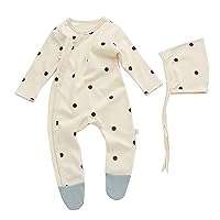 Gaorui Newborn Unisex Baby Jumpsuit Outfit - Cute Infant Boy Girl Long Sleeve Cotton Rompers One Piece Baby Clothes