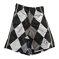 Flow Society Black & Silver Argyle Boys Lacrosse Shorts | Boys LAX Shorts | Lacrosse Shorts for Boys | Kids Athletic Shorts