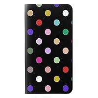 RW3532 Colorful Polka Dot PU Leather Flip Case Cover for Google Pixel 4a 5G