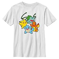 Pokemon Kids Classic Group Boys Short Sleeve Tee Shirt