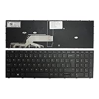 Keyboards4Laptops UK Layout Black Frame Black Windows 8 Replacement Laptop Keyboard Compatible With HP ProBook 450 G5
