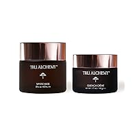 Tru Alchemy Mystic Mask + Quench Crème | Deep Pore Cleansing Clay Mask + Skin-Renewing Total Immersion Face Cream | 1.8 oz/ 60 ml // 1.7 fl oz/48 g