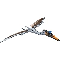 Mattel Jurassic World Dominion Massive Action Quetzalcoatlus Dinosaur Action Figure Toy with Attack Motion, Plus Downloadable App & AR