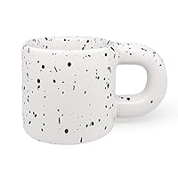 Ceramic Coffee Mug,Microwave & Dishwasher Safe Mug to Decorate,Tea Cup with Porcelain Fat Round Handle, 12oz, Modern,Simplicity Unique Style For Any Kitchen. (Inkjet)