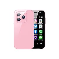Soyes XS14Pro Mini 4G Smartphone 3.0 Inch Quad Core Dual Sim Ultra Thin Unlocked Card Mobile Phone WiFi Bluetooth Hotspot Student Pocket Cellphone (RAM 3GB+ROM 32GB, Pink)