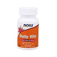 NOW Foods Daily Vits, Multi Vitamin & Mineral, 100 Tablets