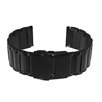 Black Bracelet Steel Band for Luminox 22mm 8400 Series Black Ops Watches