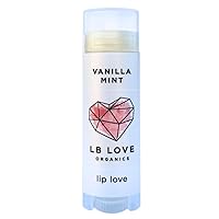 Lip Love | Organic Lip Balm | Organic beeswax and Plant Based | Natural Lip Balm (Vanilla Mint)