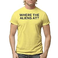 Where The Aliens at? - Men's Adult Short Sleeve T-Shirt
