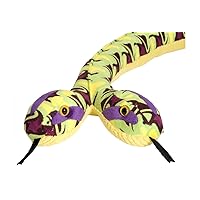 Snake Plush Stuffed Animal Toy, Gifts for Kids, Siamese Whirlpool, 54 Inches