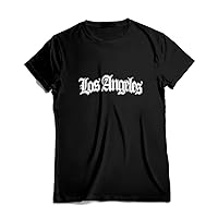 GotPrint Unisex Los Angeles California Tee | LA Vintage Oversized Graphic Letter Printed T-Shirts | Casual Novelty Shirt