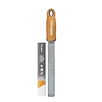 Microplane Premium Zester Grater in Mustard | Lemon Zester tool, Hard Cheese & Vegetable Grater | For Citrus, Parmesan Cheese, Garlic, Ginger, Nutmeg | Fine Stainless Steel Blade, Made in USA…