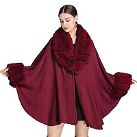 Knitted Cardigan Women Cloak Autumn Winte Shawl Cloak Loose Patchwork Coat