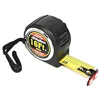 Big Horn 19642 16 Ft. Compact Auto Lock Tape Measure with Magnetic Hook
