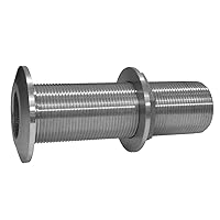 Groco 2 Stainless Steel Extra Long Thru-Hull Fitting w/Nut