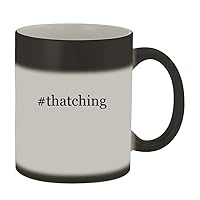 #thatching - 11oz Hashtag Magic Color Changing Mug, Matte Black