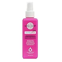 KERACOLOR Keratin Leave in Conditioner for Color Treated Spray with Oil Detangler Curly Hair Paraben Gluten and Vegan Free Purify Plus Lite, Coconut, 7 Fl Oz